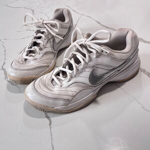 Nike Women’s Court Lite 845048-100 White Leather Athletic Shoes Sneakers Size 9